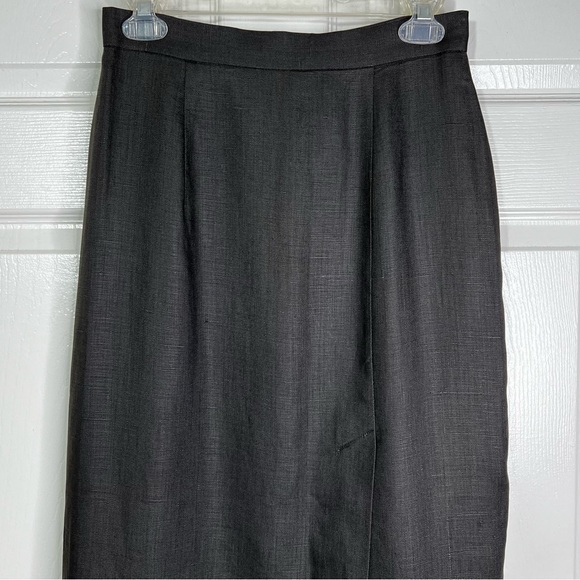 NWOT Sake 100% Linen Maxi Skirt in Dark Brown Women’s Sz 8 - Picture 3 of 10